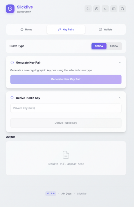 Wallet Utility — Key Pairs